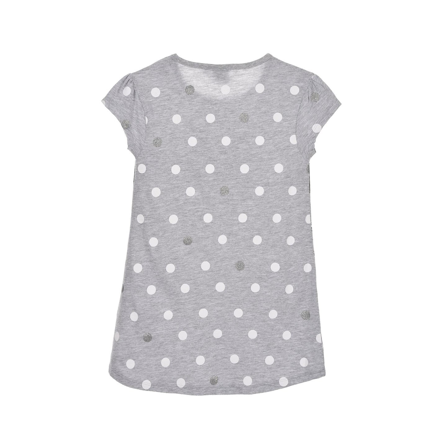 Girls Minnie Mouse Glitter Dots Nightdress - Grey