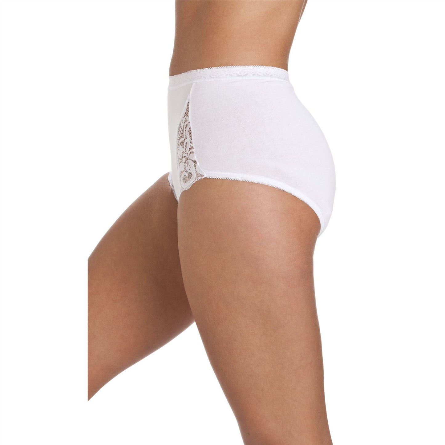 La Marquise Lace Maxi Brief (3 Pack) - White La Marquise