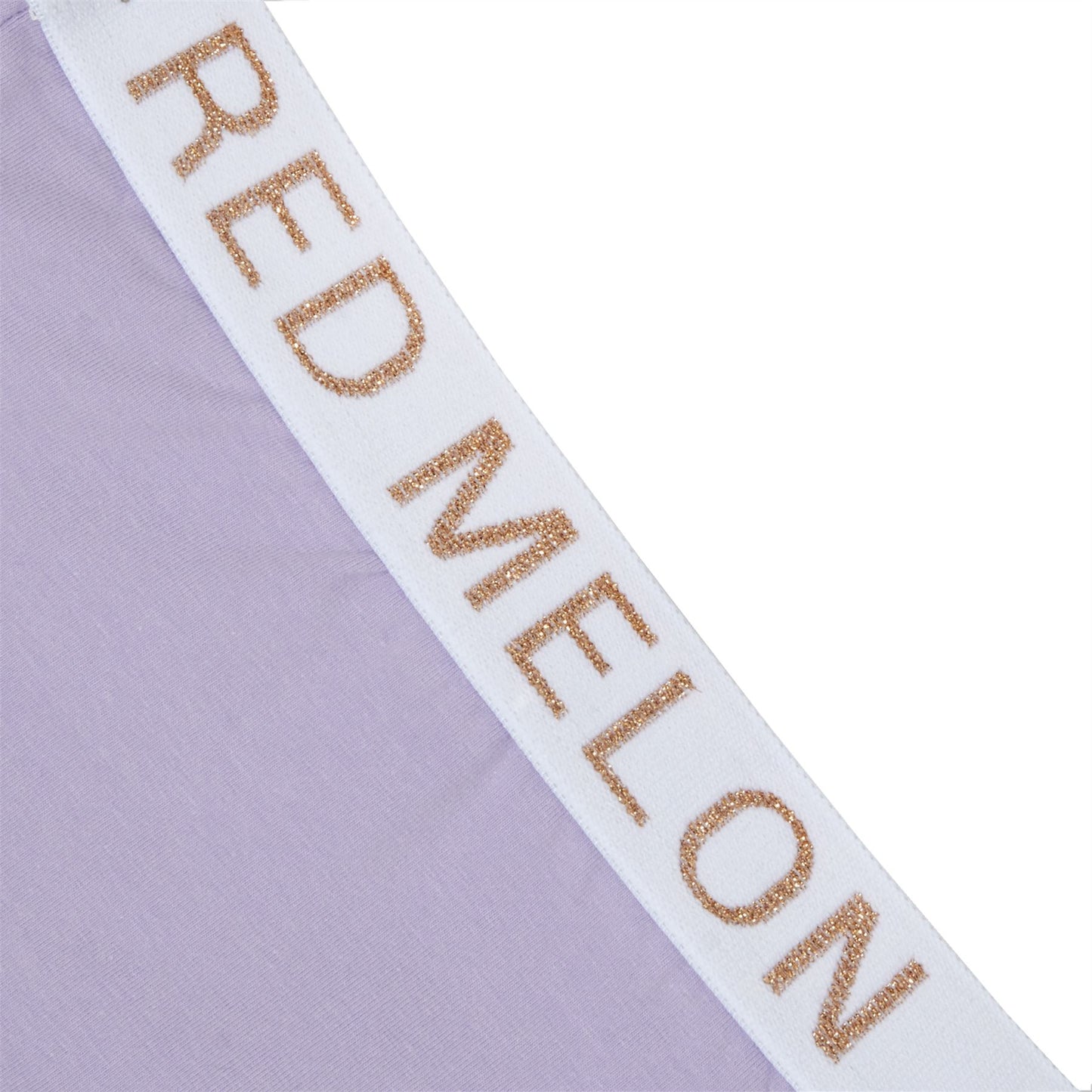 Red Melon Girls Crop Top Bra And Brief Set - Lavender