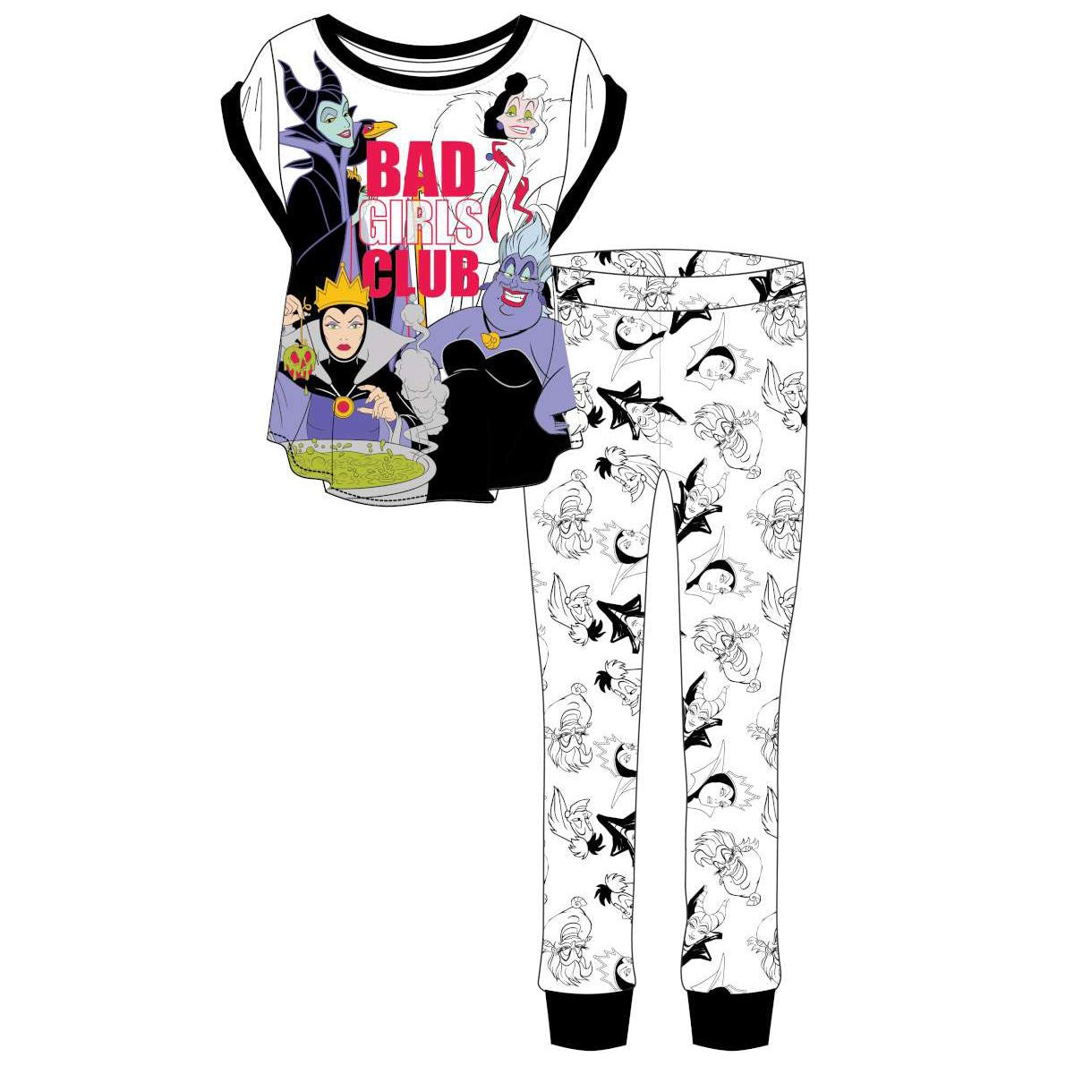 Womens Disney 'Bad Girls Club' Pyjama Set Disney