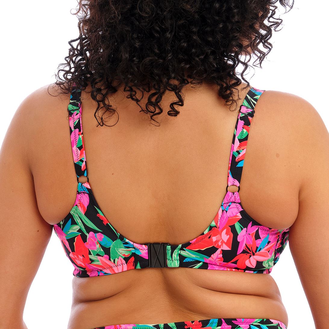 Elomi Savaneta Crop Bikini Top - Black Elomi Swimwear