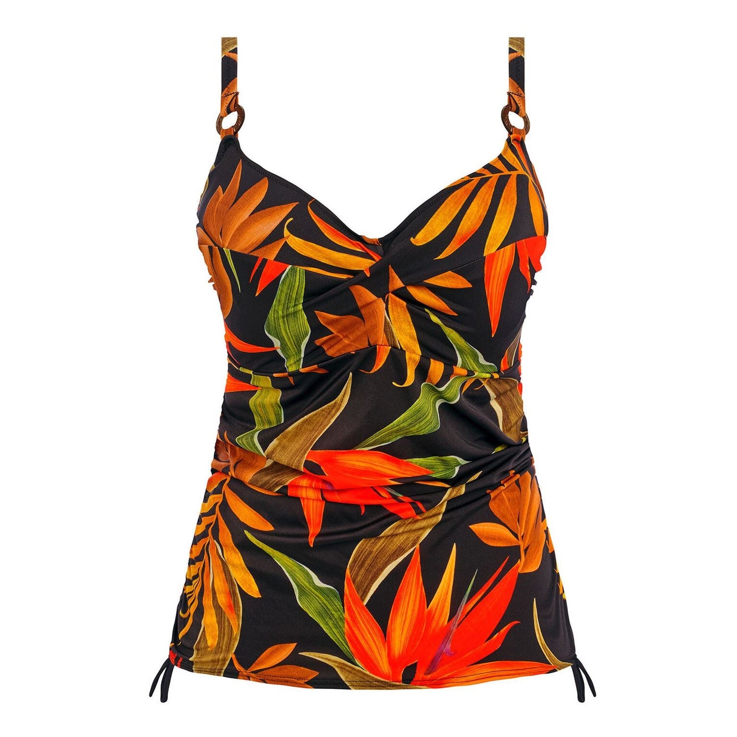 Fantasie Pichola Twist Front Tankini Top - Black Fantasie Swimwear