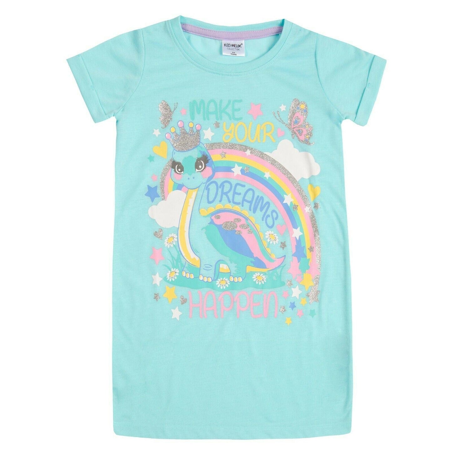 Red Melon Girls 'Make Your Dreams Happen' Nightdress (2-6 Years) Red Melon