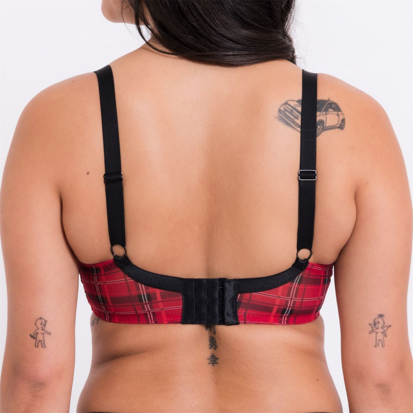 Curvy Kate Lifestyle Plunge Bra - Check Print Curvy Kate