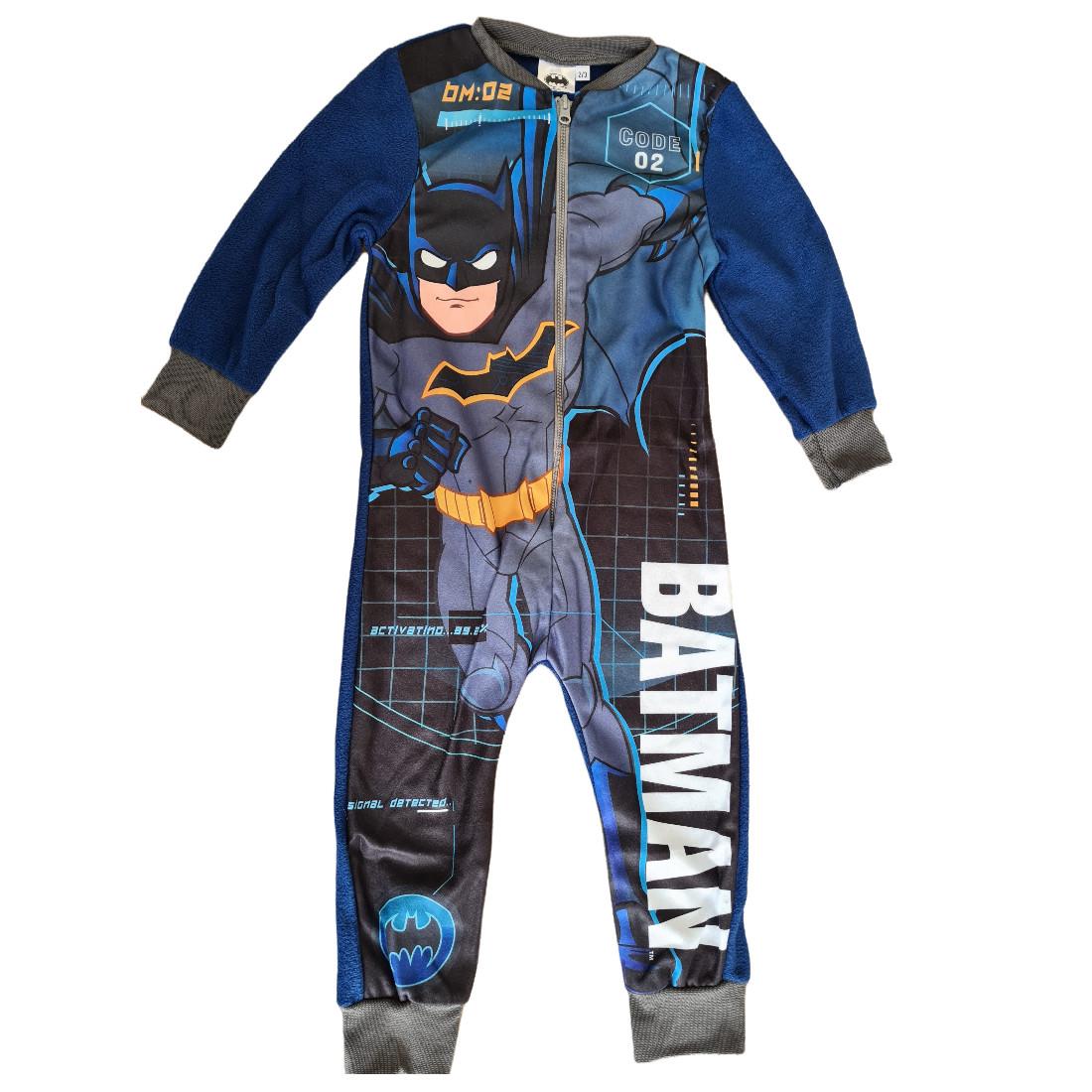 Kids Batman Fleece Onesie - Multi Batman