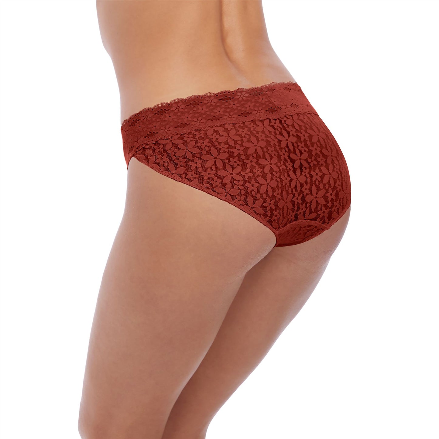 Wacoal Halo Lace Brief - Red Pear