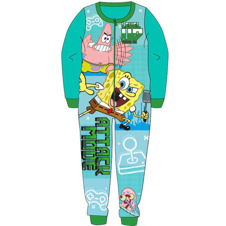 Kids SpongeBob SquarePants Fleece Onesie SpongeBob SquarePants