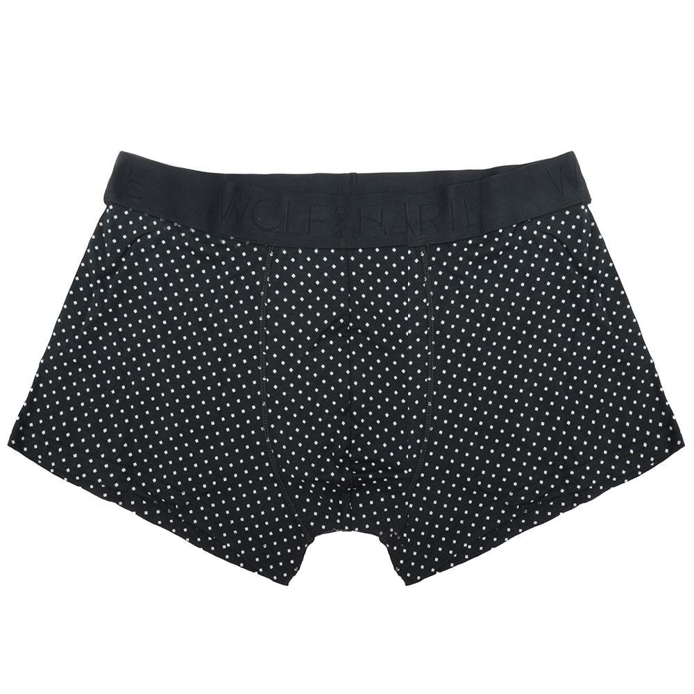 Wolf and Harte Mens Bamboo Rich Trunks (2 Pack) - Black Dots Wolf and Harte