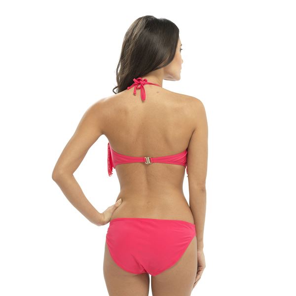 Tom Franks Fringe Detail Bikini Set - Pink Tom Franks