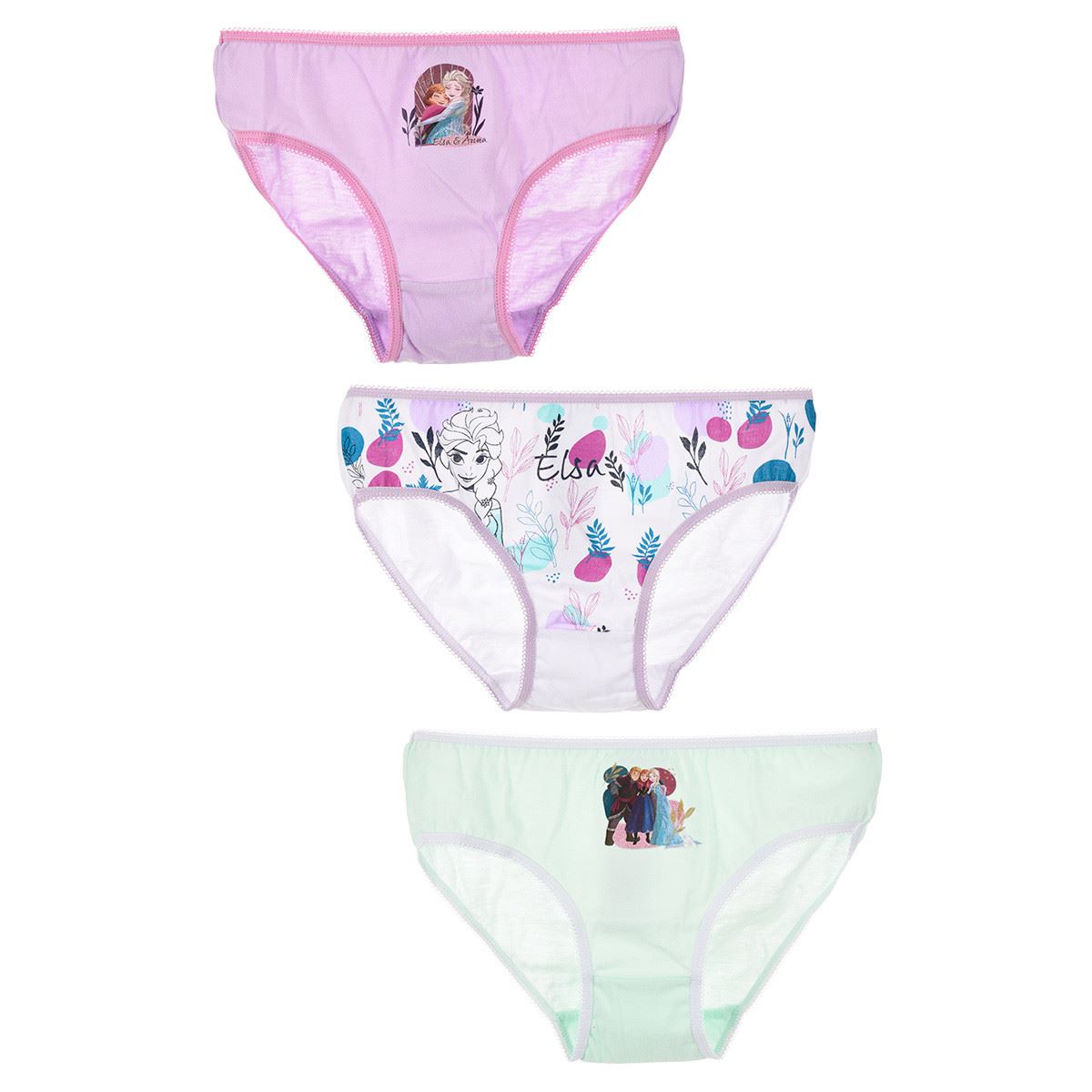 Girls Disney Frozen Briefs (3 Pack) Frozen