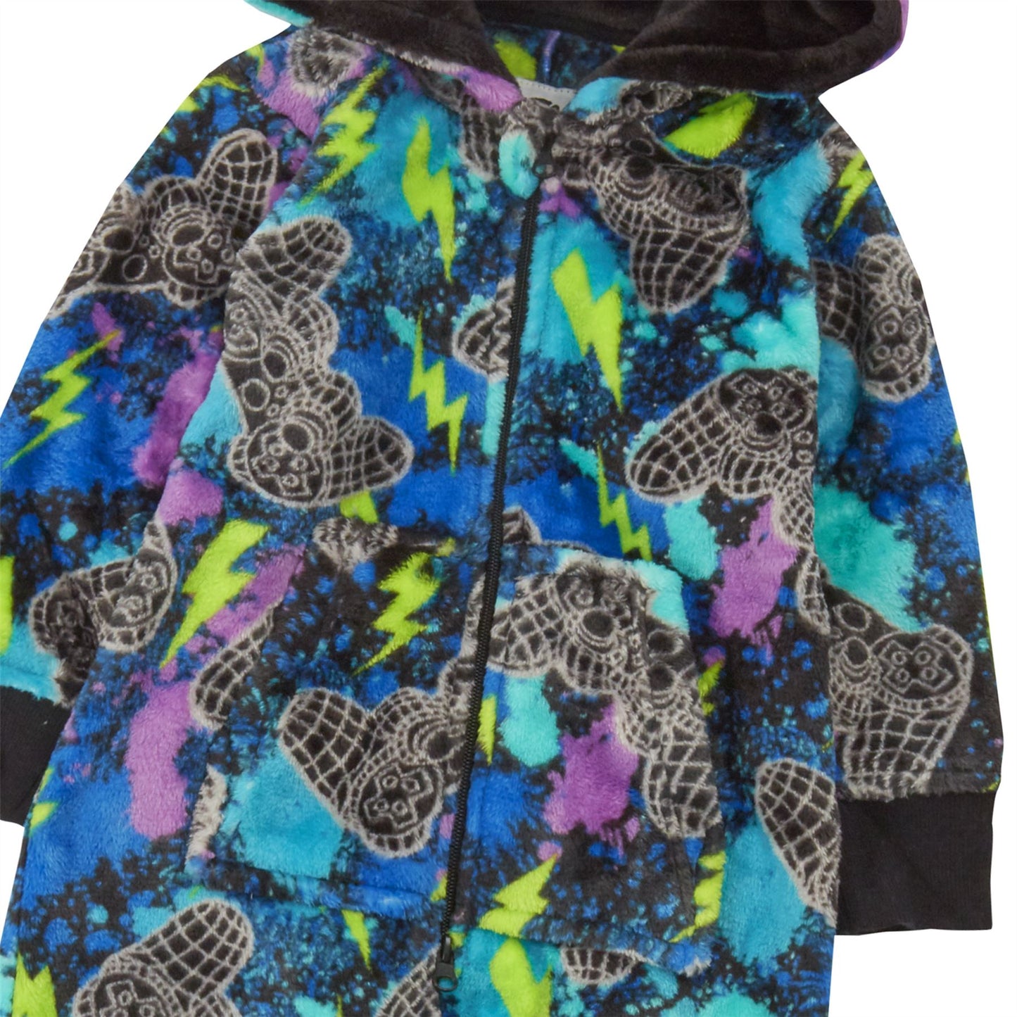 Onezee Kids Fleece Gaming Onesie - Multi