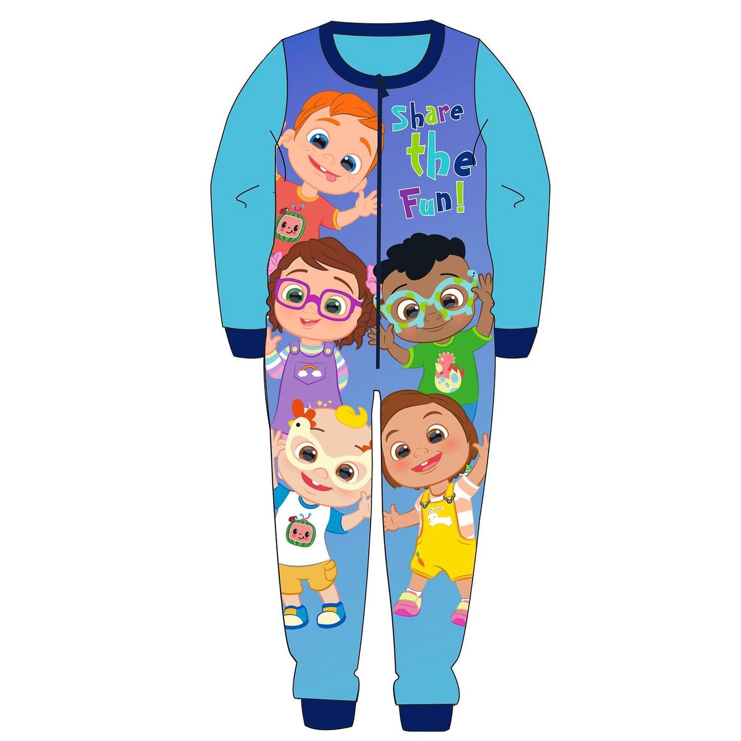 Kids Cocomelon Share The Fun Fleece Onesie Cocomelon
