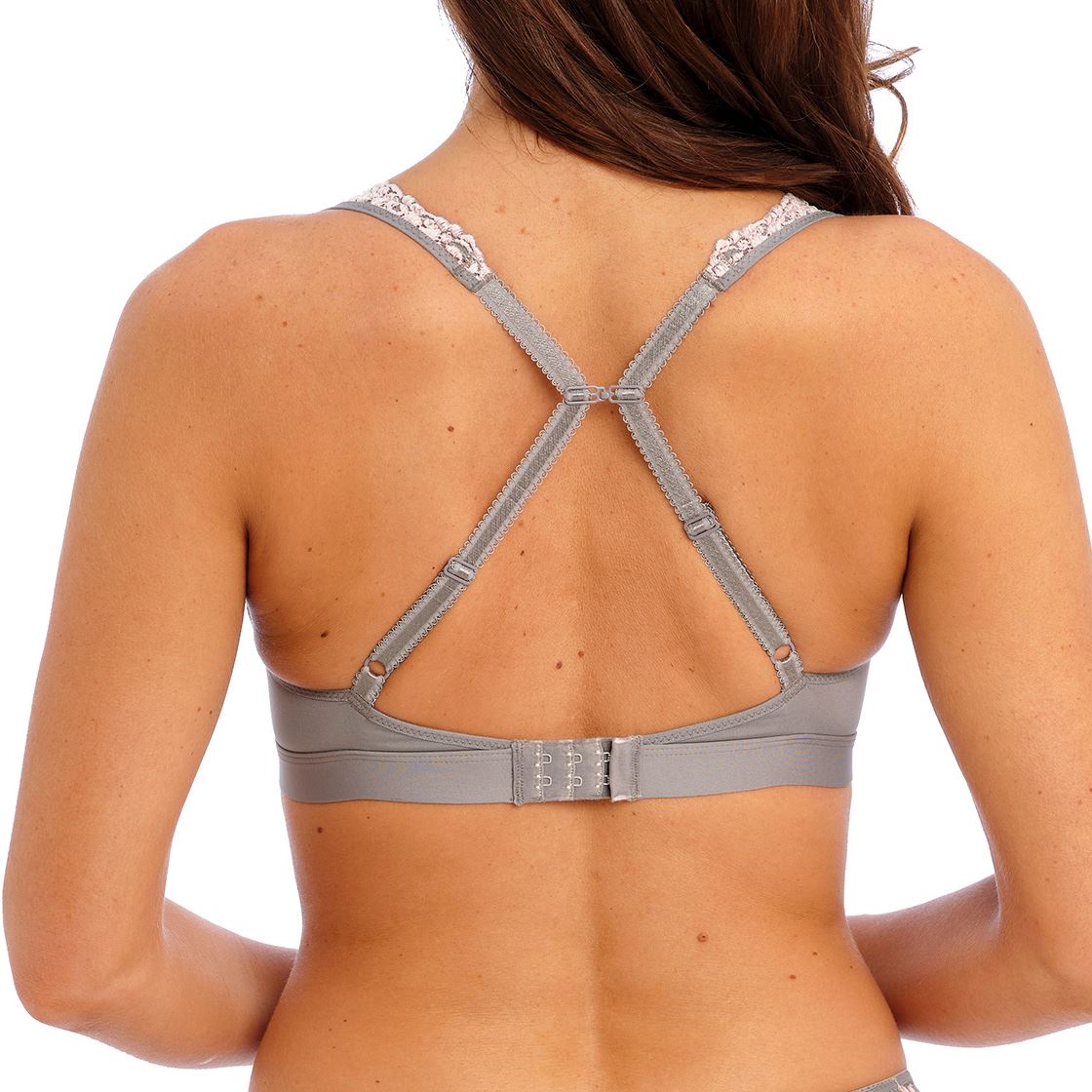 Wacoal Embrace Lace Soft Cup Bra - Smoke/Crystal Pink Wacoal