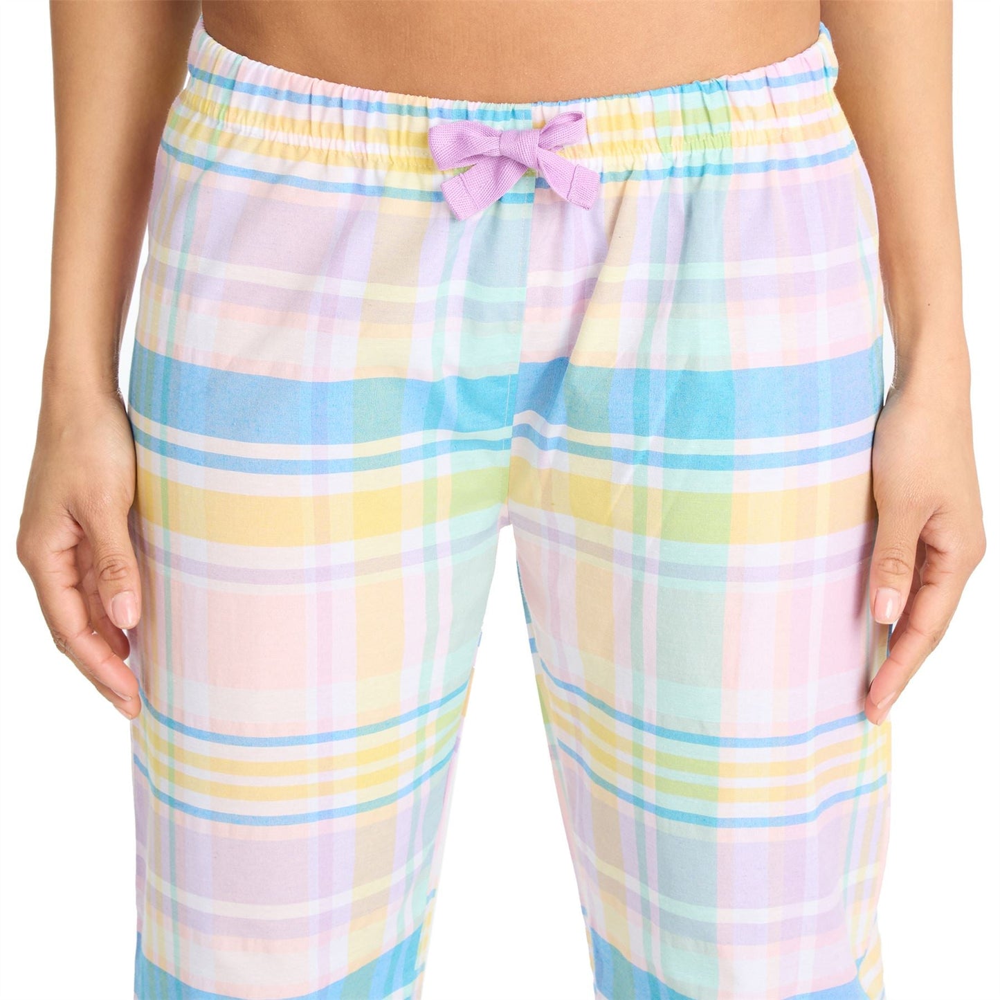 Forever Dreaming Womens Yarn Dyed Woven Check Pyjamas - Pink Forever Dreaming