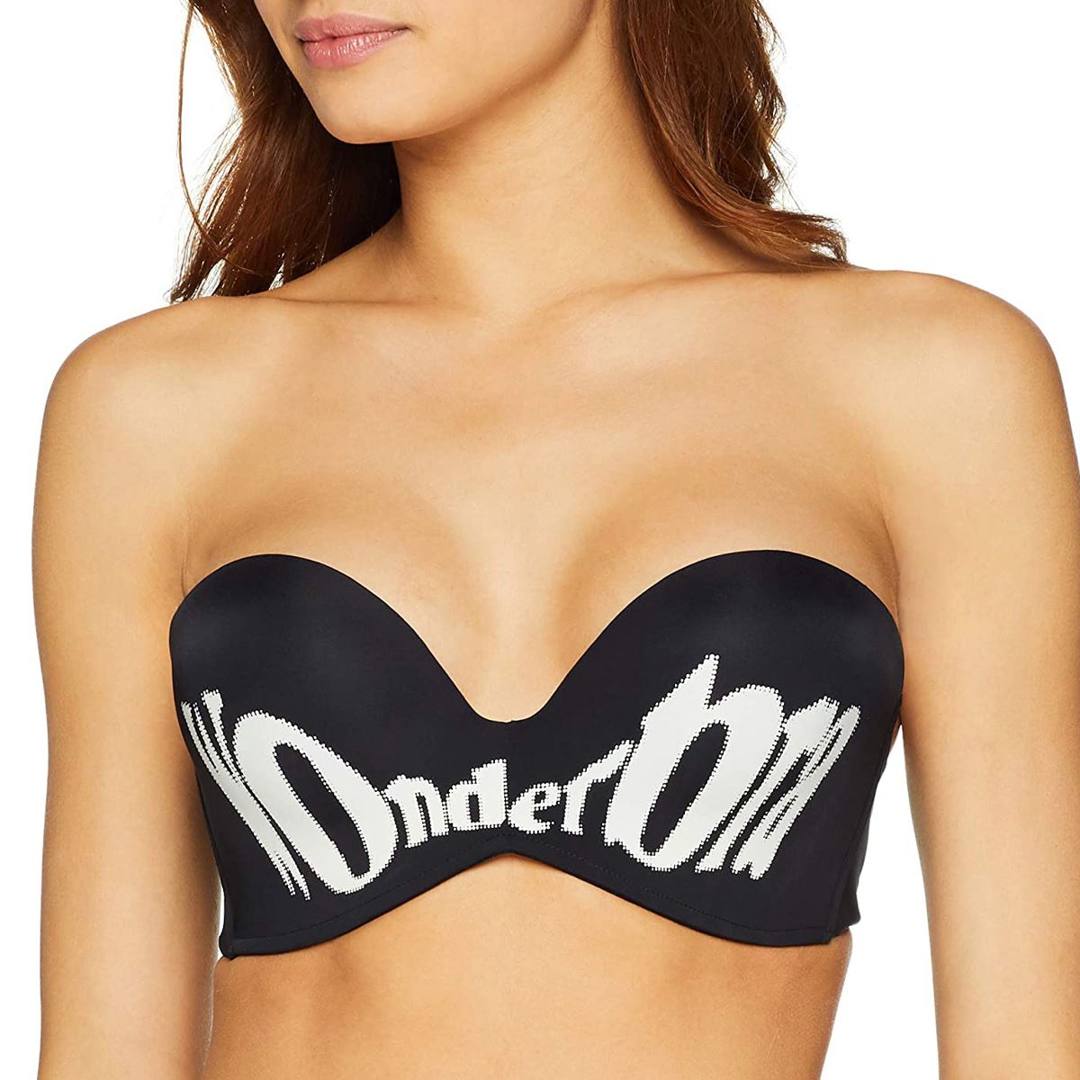 Wonderbra Ultimate Silhouette Strapless Bra - Noir Logo Wonderbra