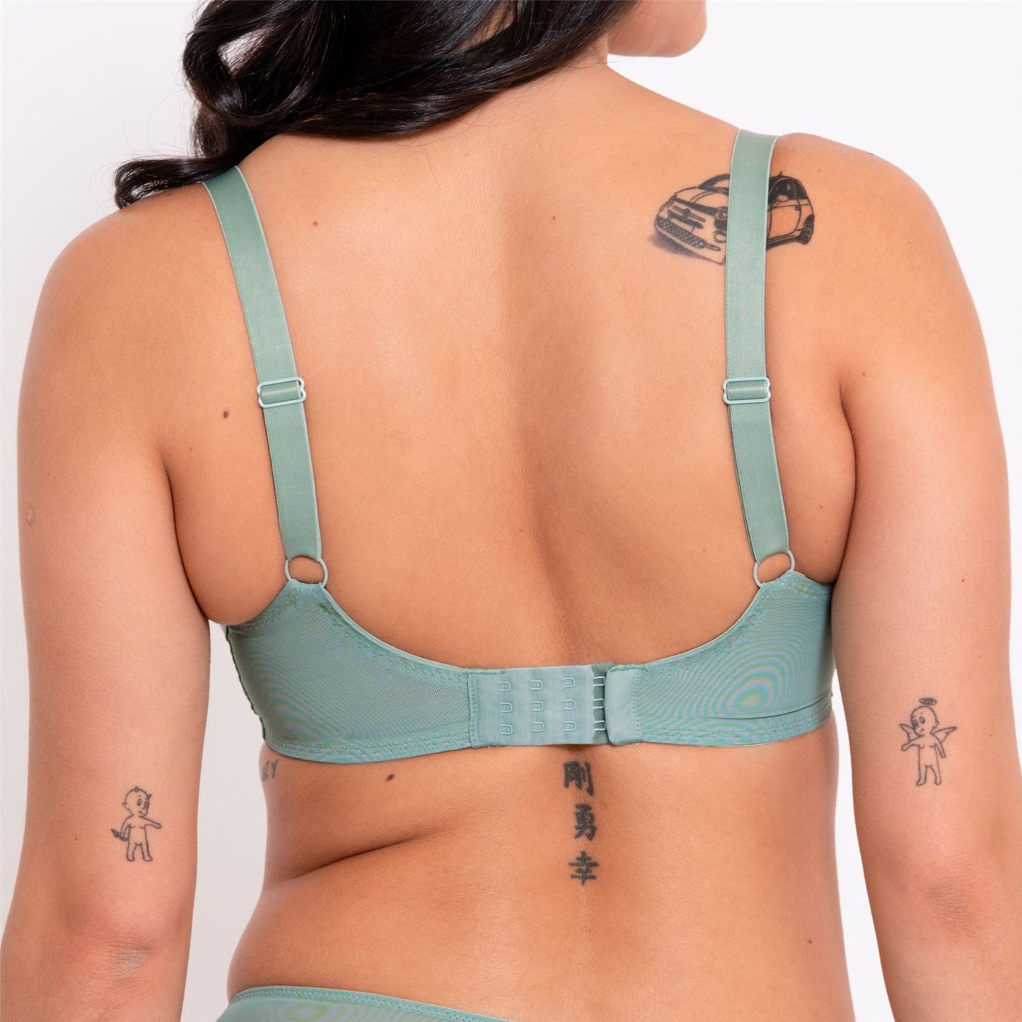 Curvy Kate Happy Boobs Balcony Bra - Sage Green Curvy Kate