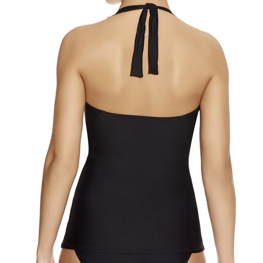 Freya In The Mix 50's Halter Tankini Top - Black Freya Swimwear