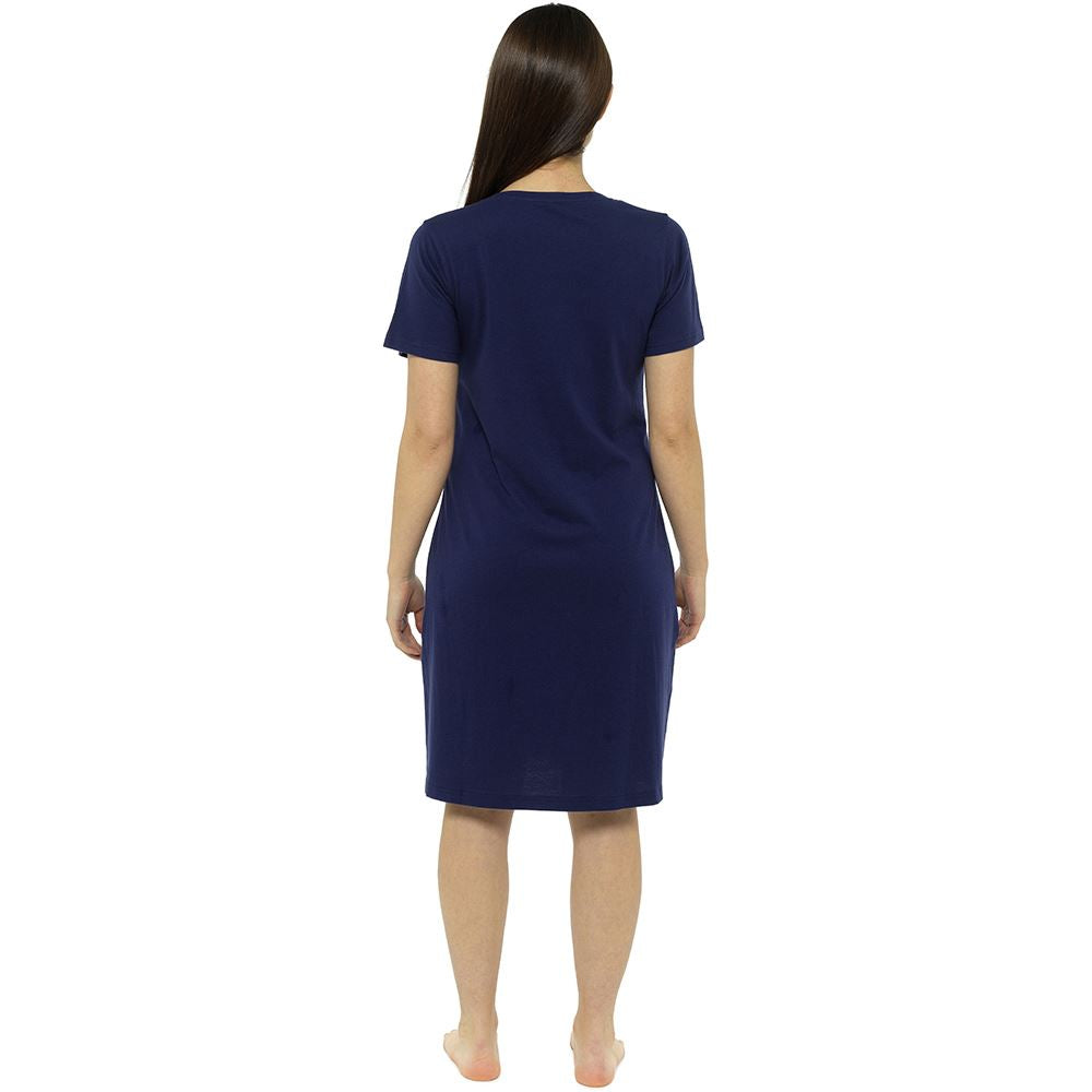 Follow That Dream Have An Eggcellent Day Nightdress - Navy