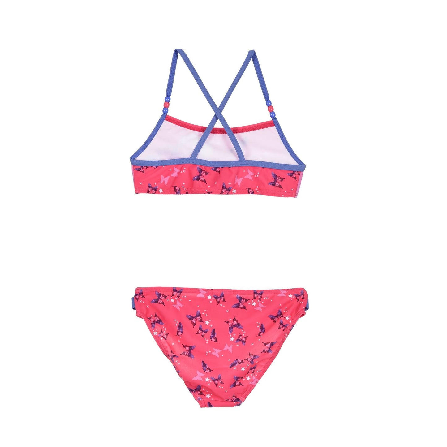 Girls Disney Frozen 2 Butterfly/Beads Bikini Set - Fushia Frozen