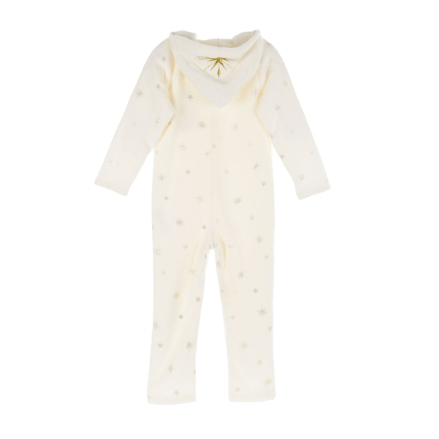 Girls Disney Frozen Fleece 'Sister Love' Hooded Onesie - Cream Frozen