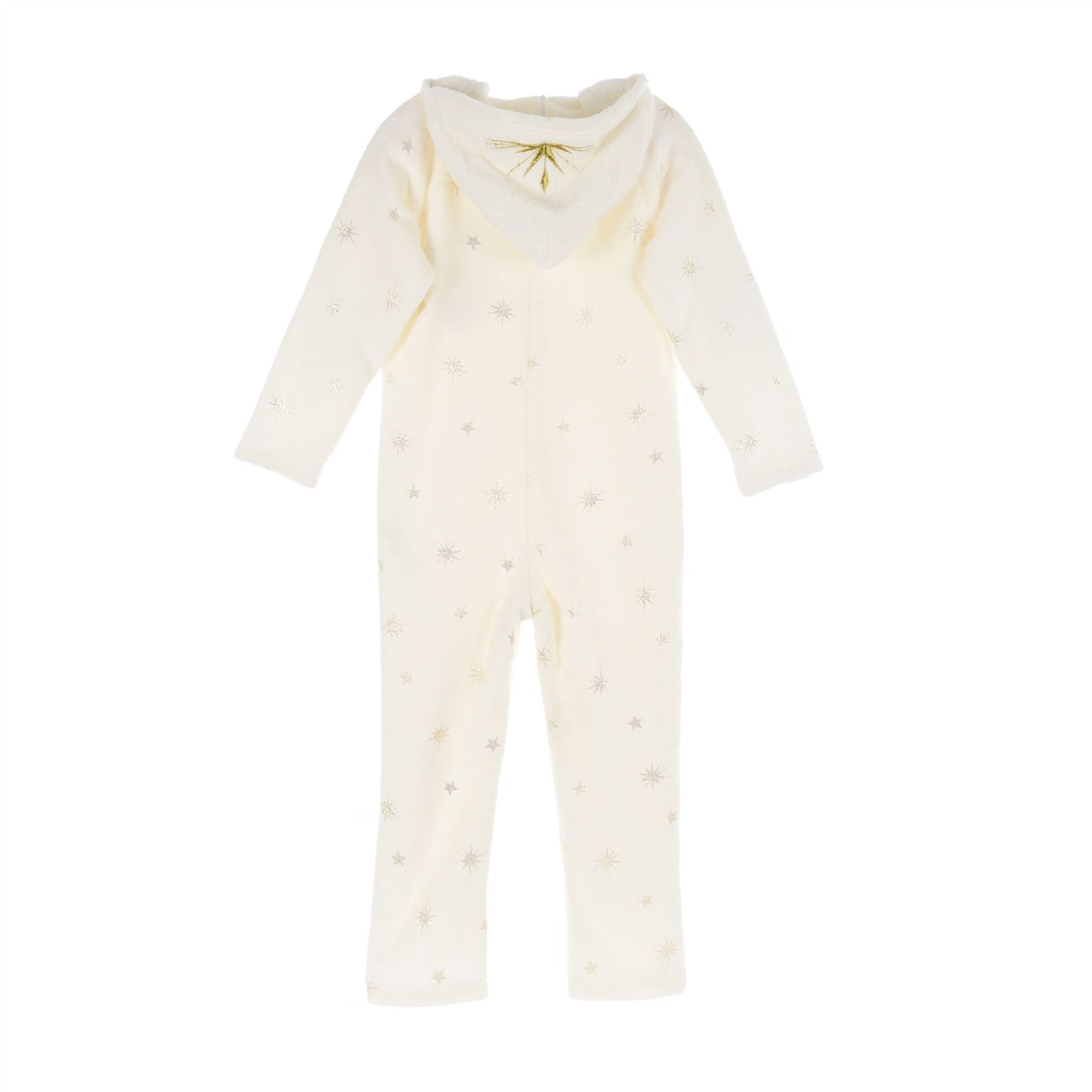 Girls Disney Frozen Fleece 'Sister Love' Hooded Onesie - Cream