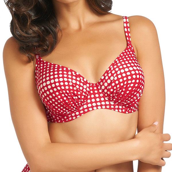 Fantasie Denver Gathered Full Cup Bikini Top - Rouge Fantasie Swimwear