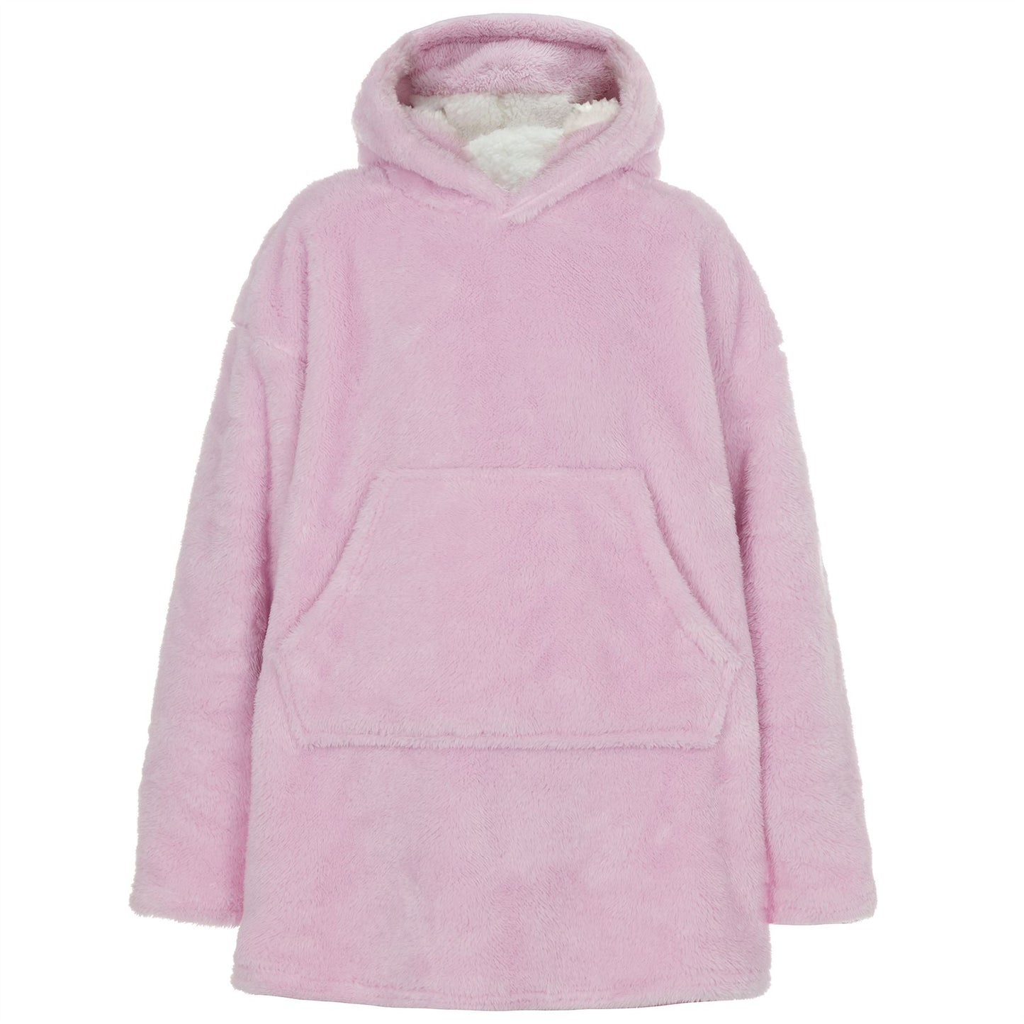 Huggable Hoodie Kids Snuggle Fleece Oversized Hoodie - Pink
