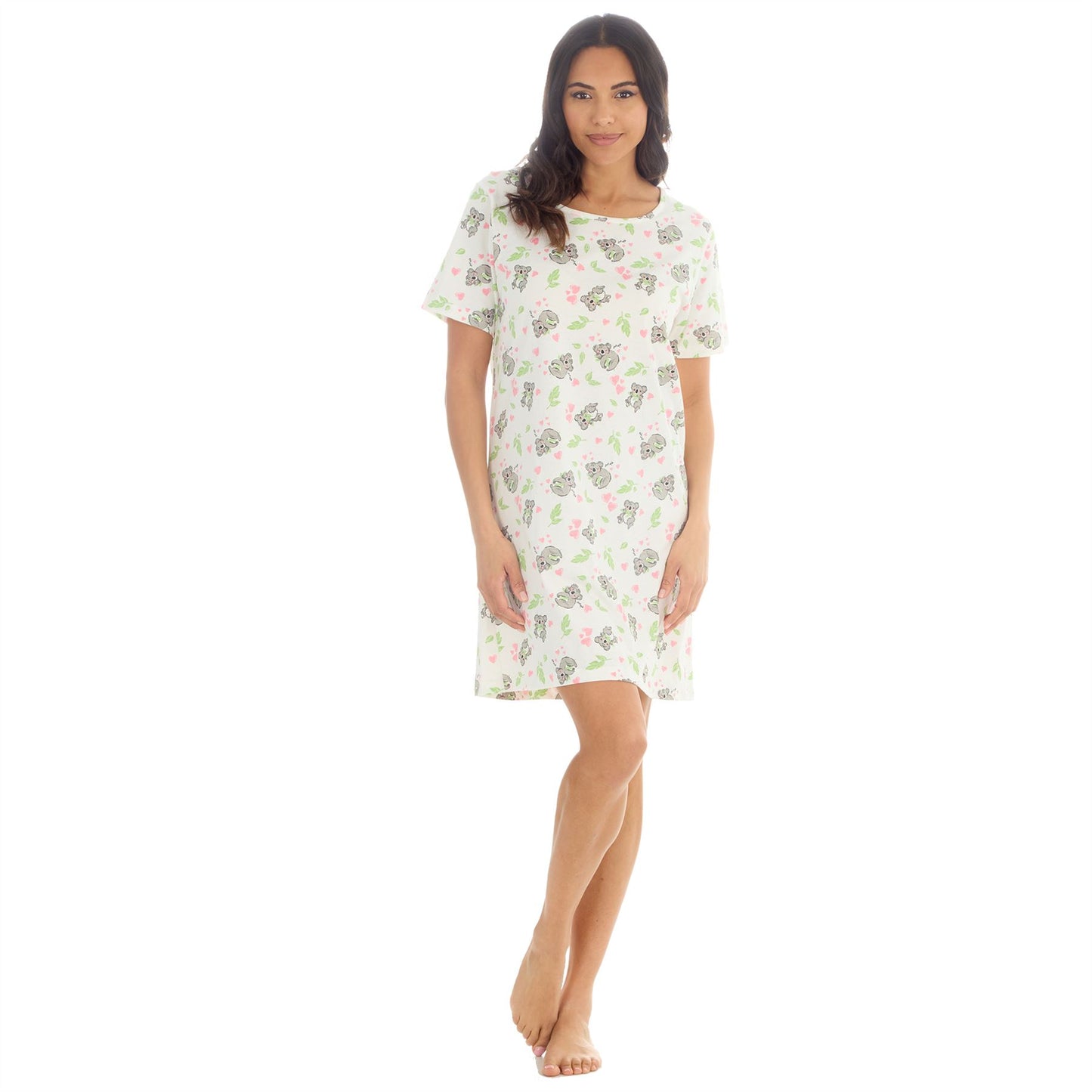 Forever Dreaming Koalas Womens Nightdress - Ivory/Multi