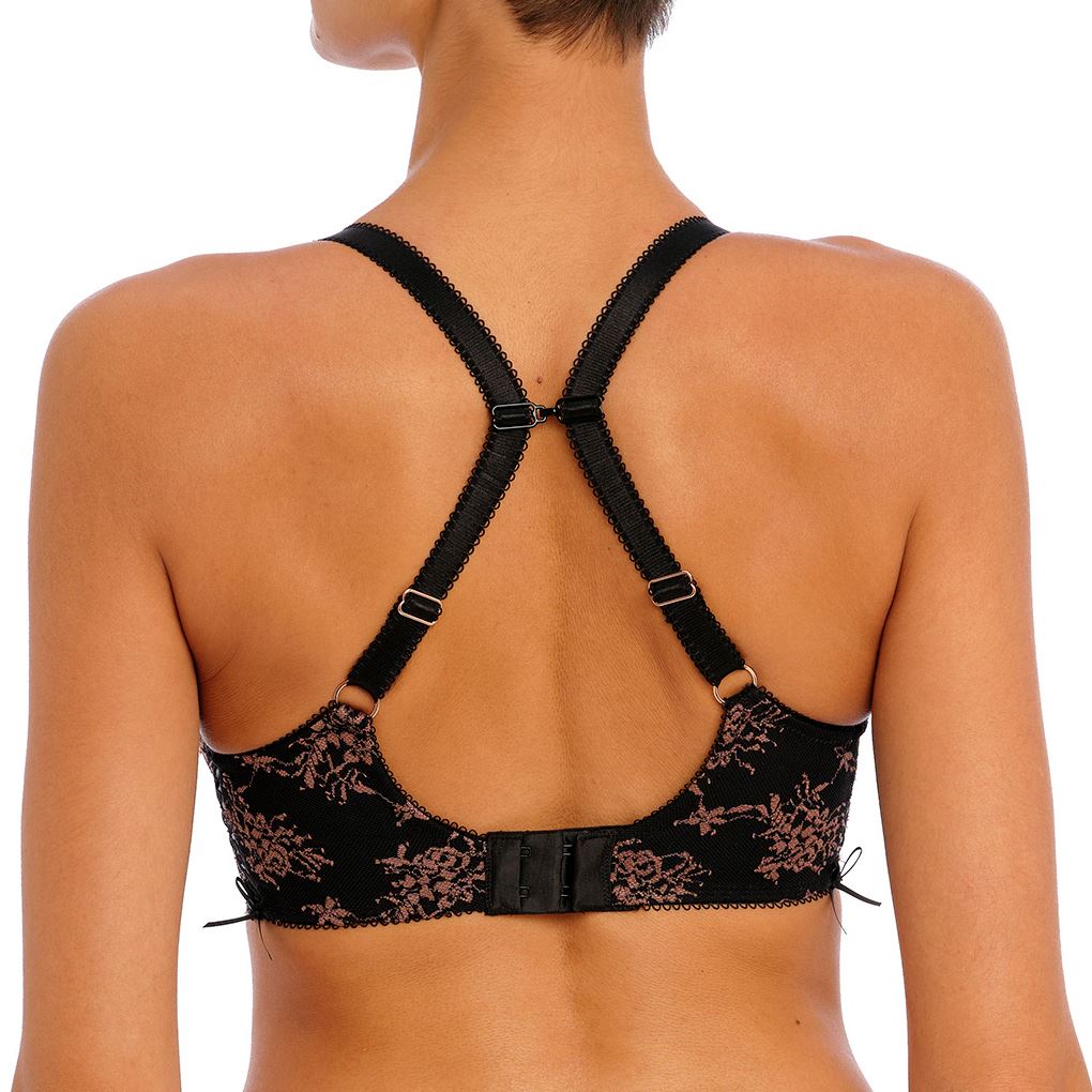 Freya Offbeat Decadence Side Support Bra - Black Freya