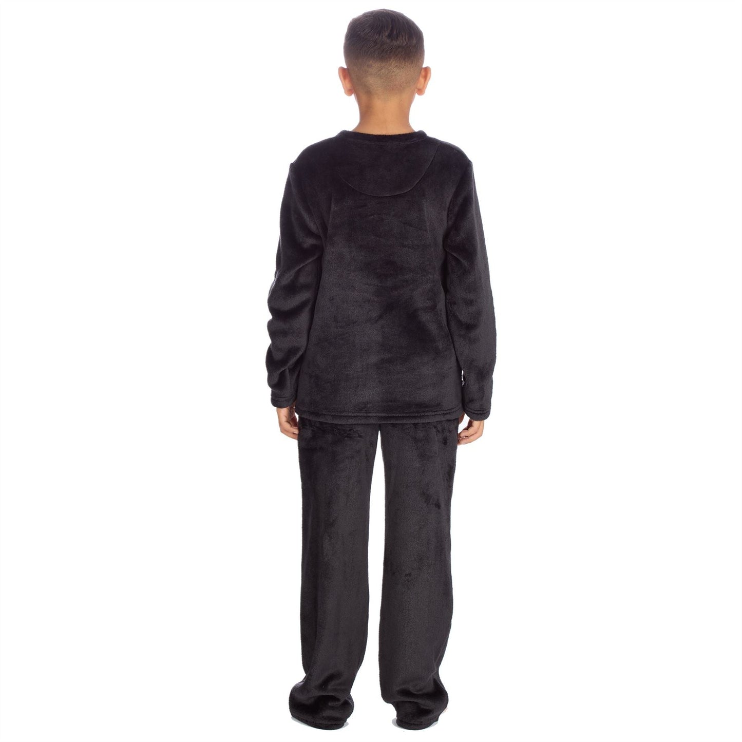 Cargo Bay Kids Flannel Fleece Pyjamas - Black Cargo Bay