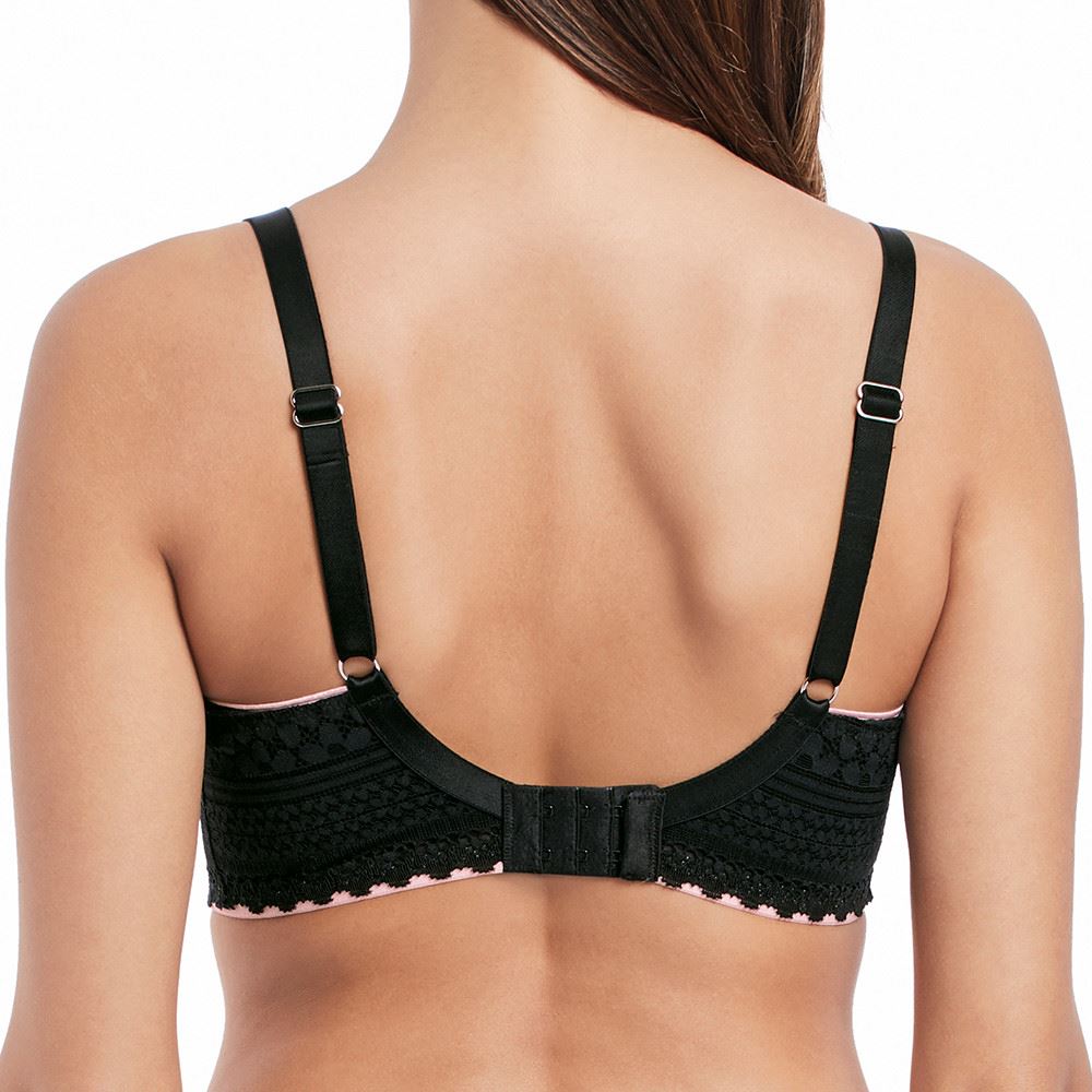 Freya Daisy Lace Balcony Bra - Noir