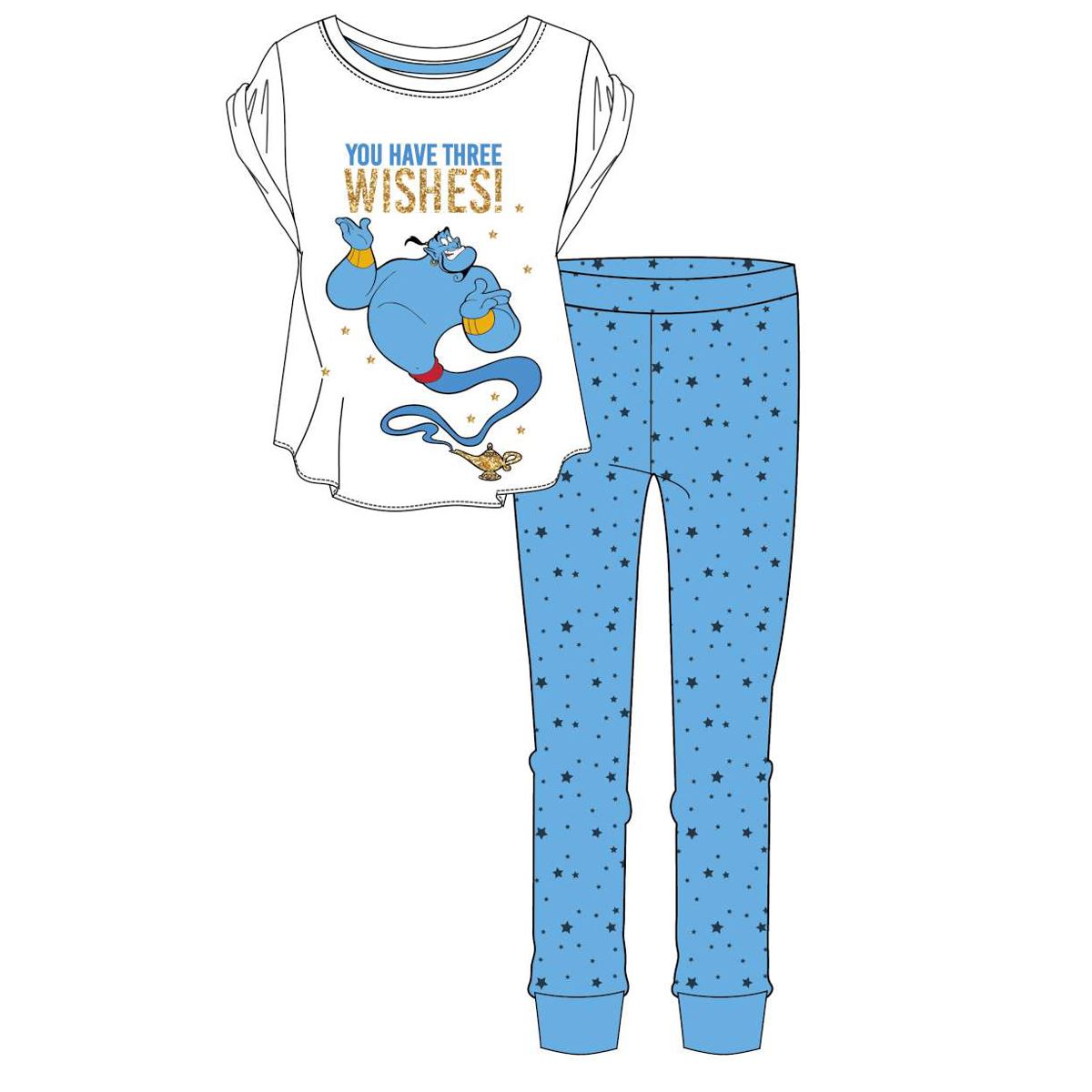 Womens Aladdin 'You Have Three Wishes!' Pyjama Set Aladdin