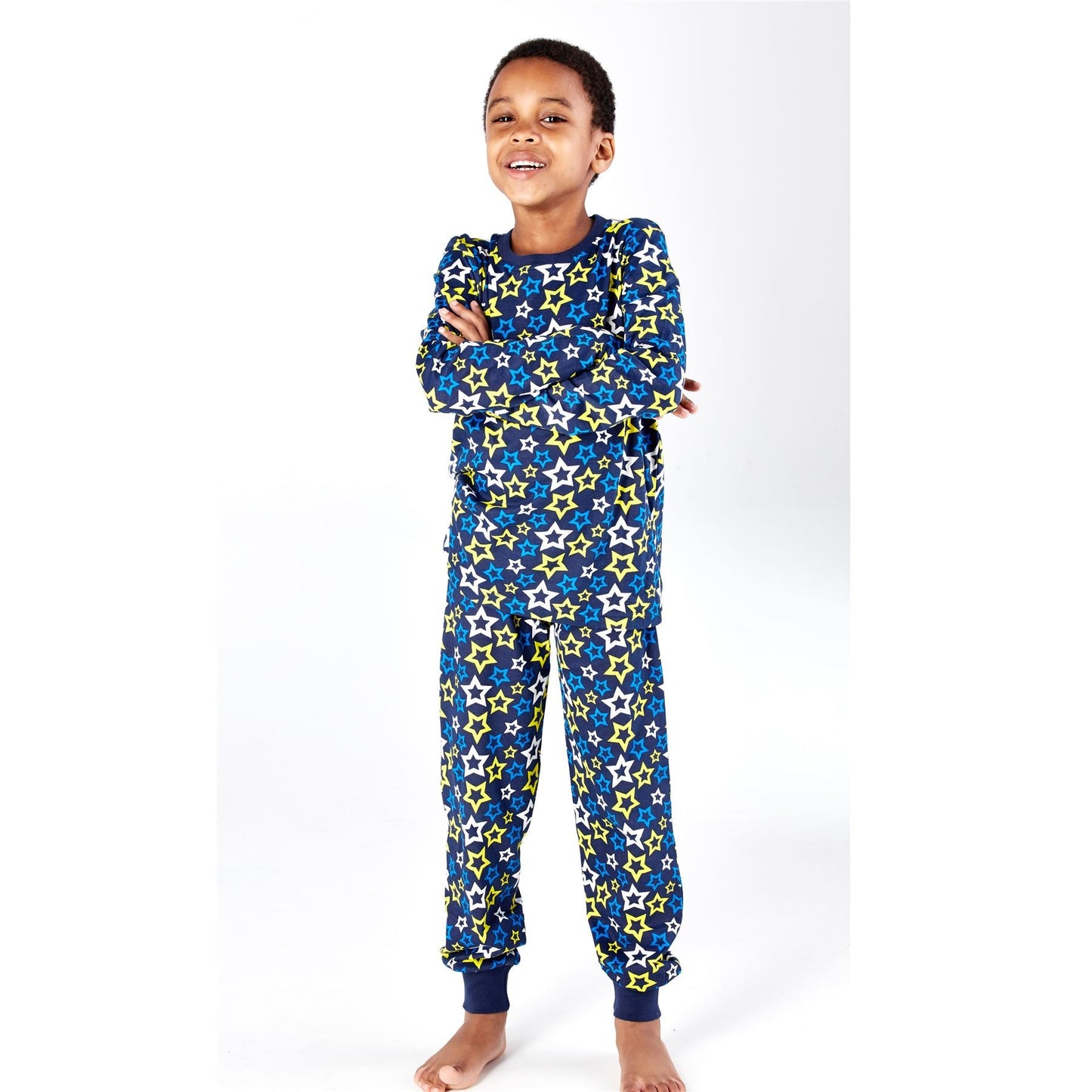 Masq Kids Star Print Pyjama Set - Blue Masq