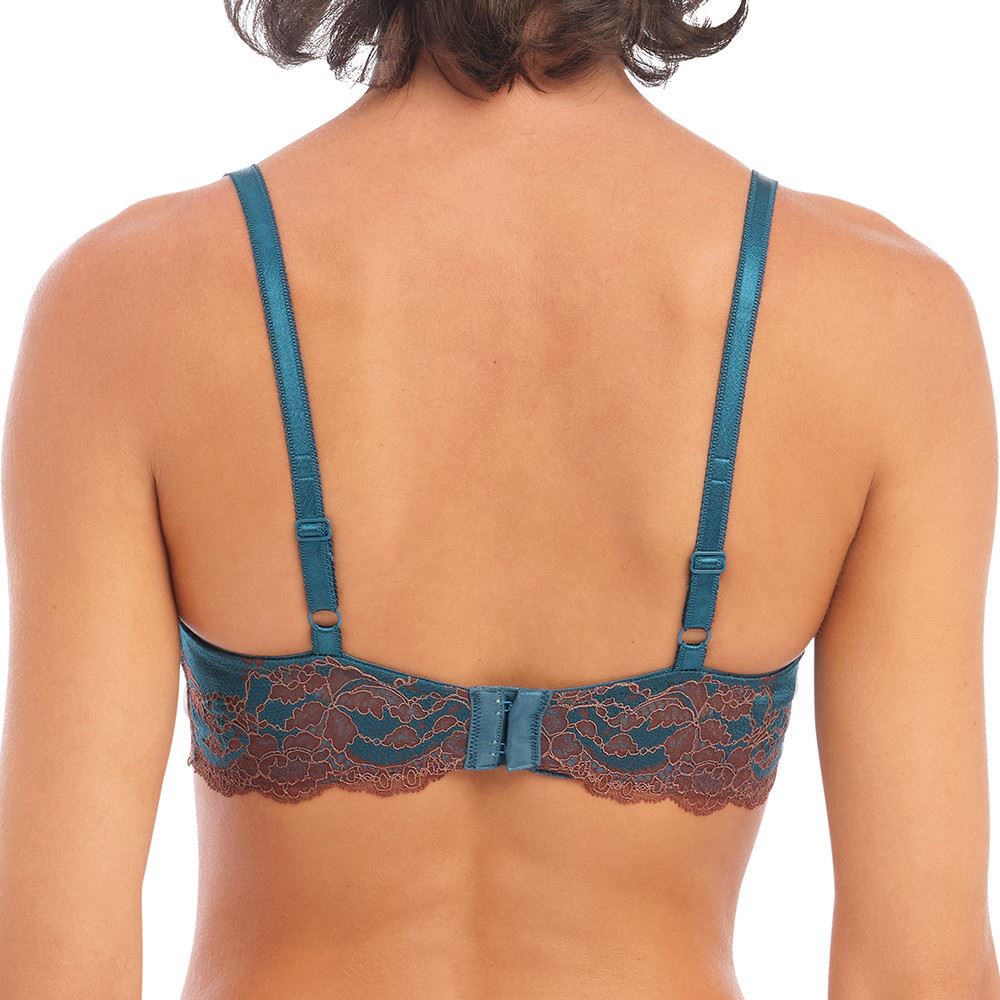 Wacoal Lace Affair Bra - Blue Coral/Cherry Mahogany Wacoal