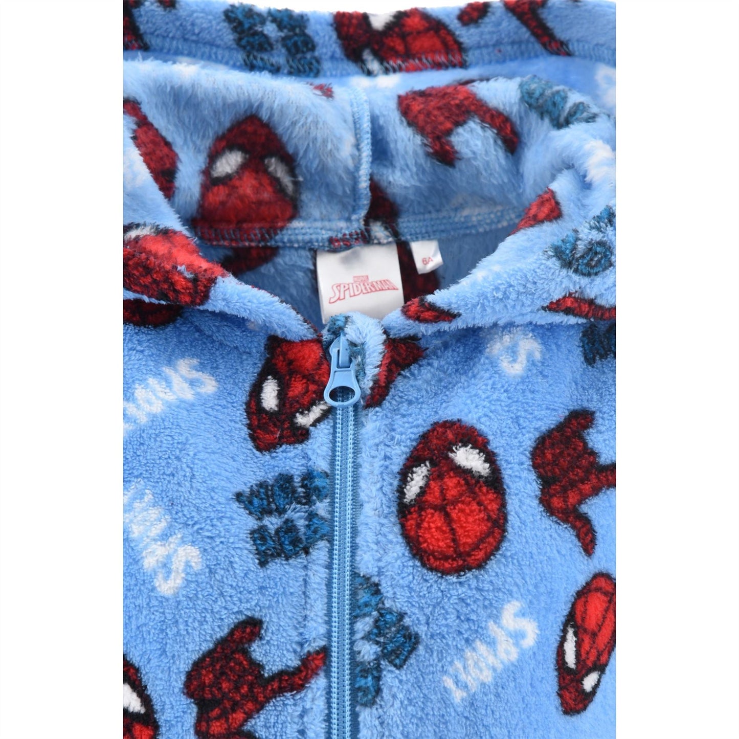 Kids Spiderman Fleece 'Spidey' Onesie - Blue Spider-Man