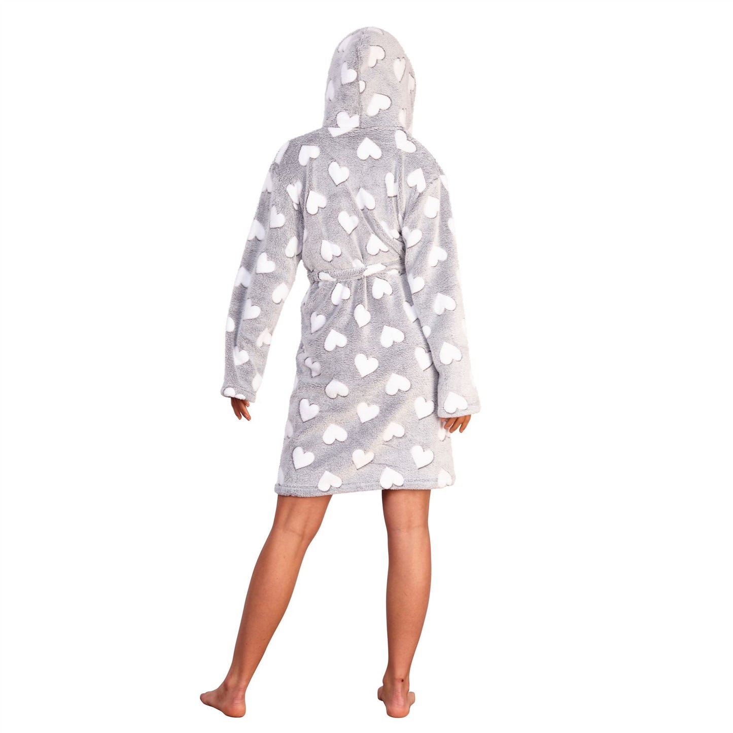 Loungeable Womens Heart Print Robe Loungeable