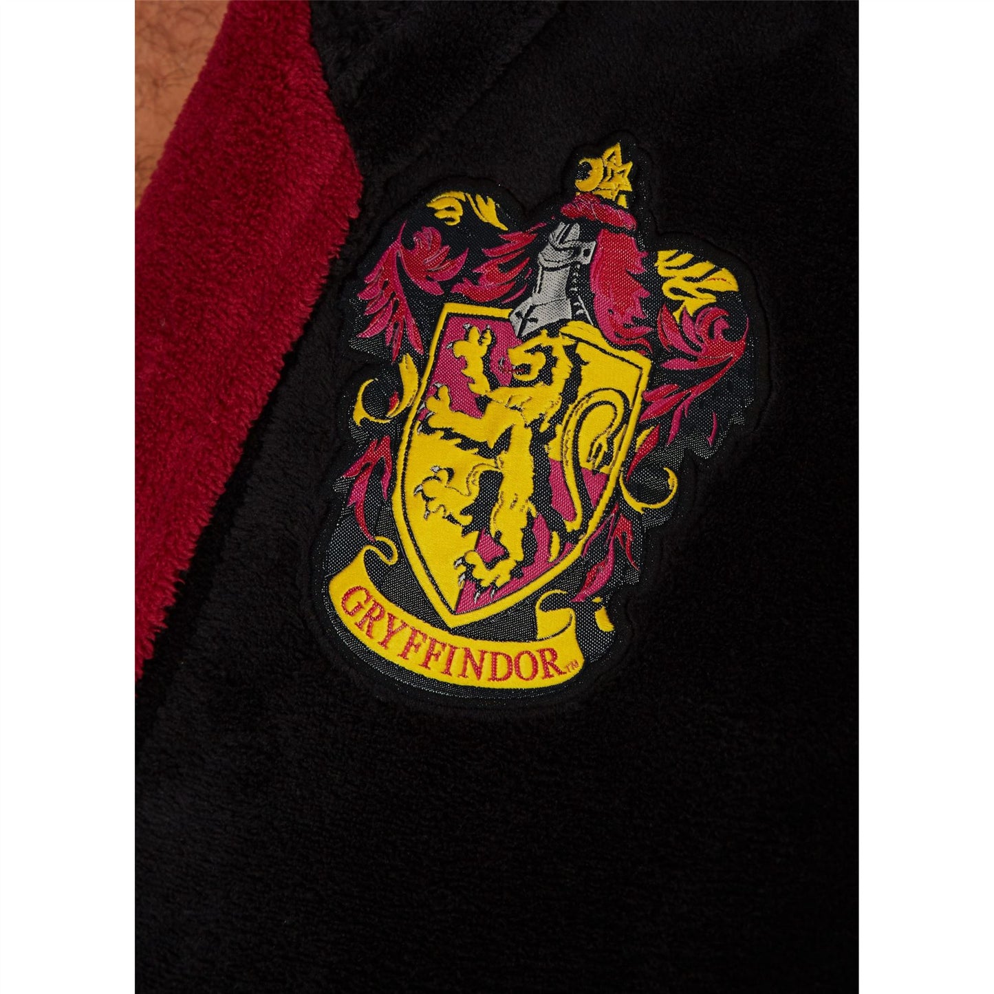 Womens Harry Potter Gryffindor Fleece Robe - Black