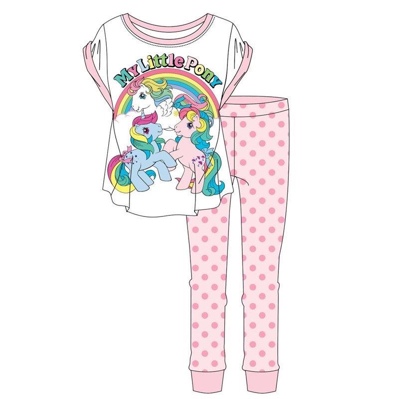 Womens My Little Pony Pyjama Set - White/Pink My Little Pony