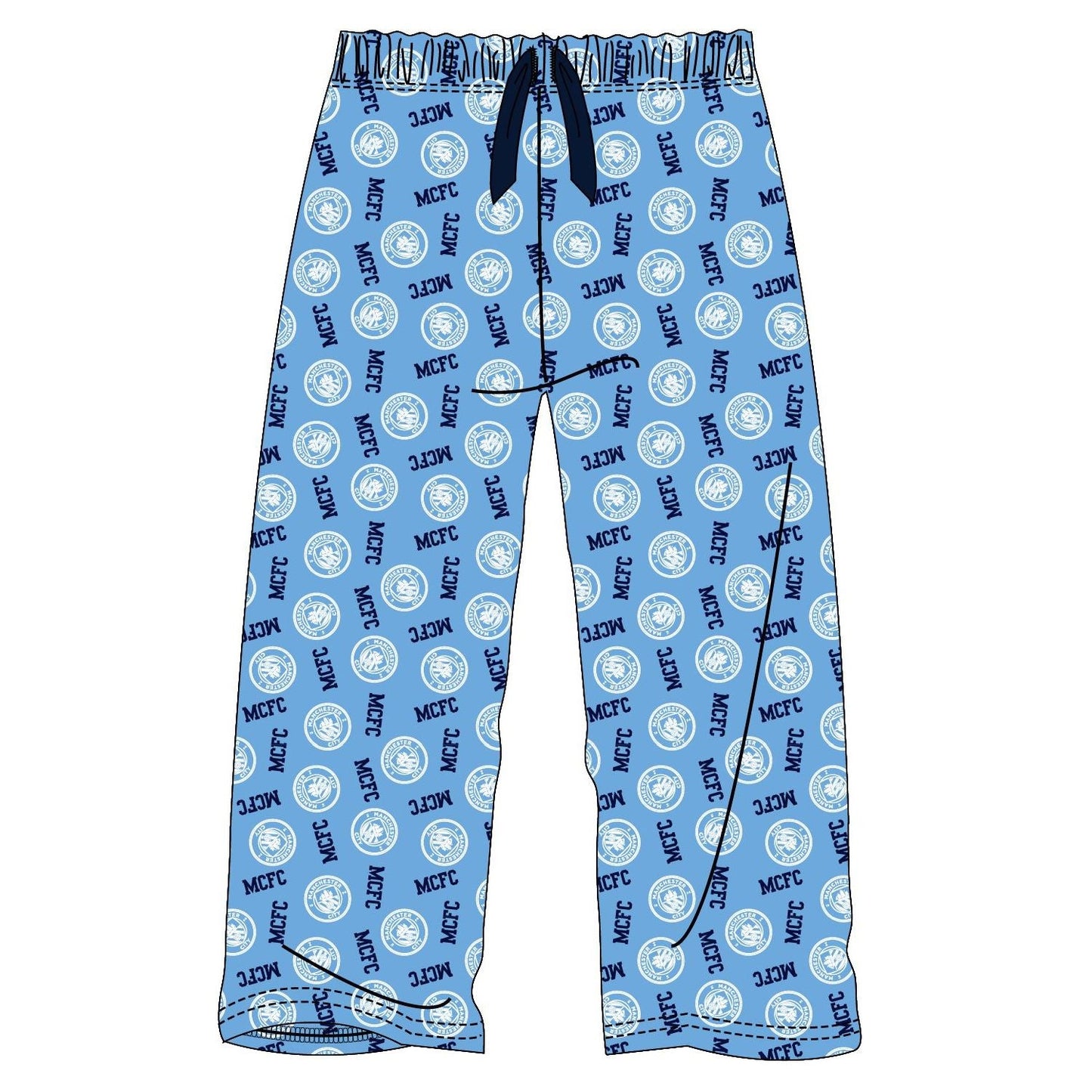 Boys Manchester City Lounge Pants - Blue Manchester City