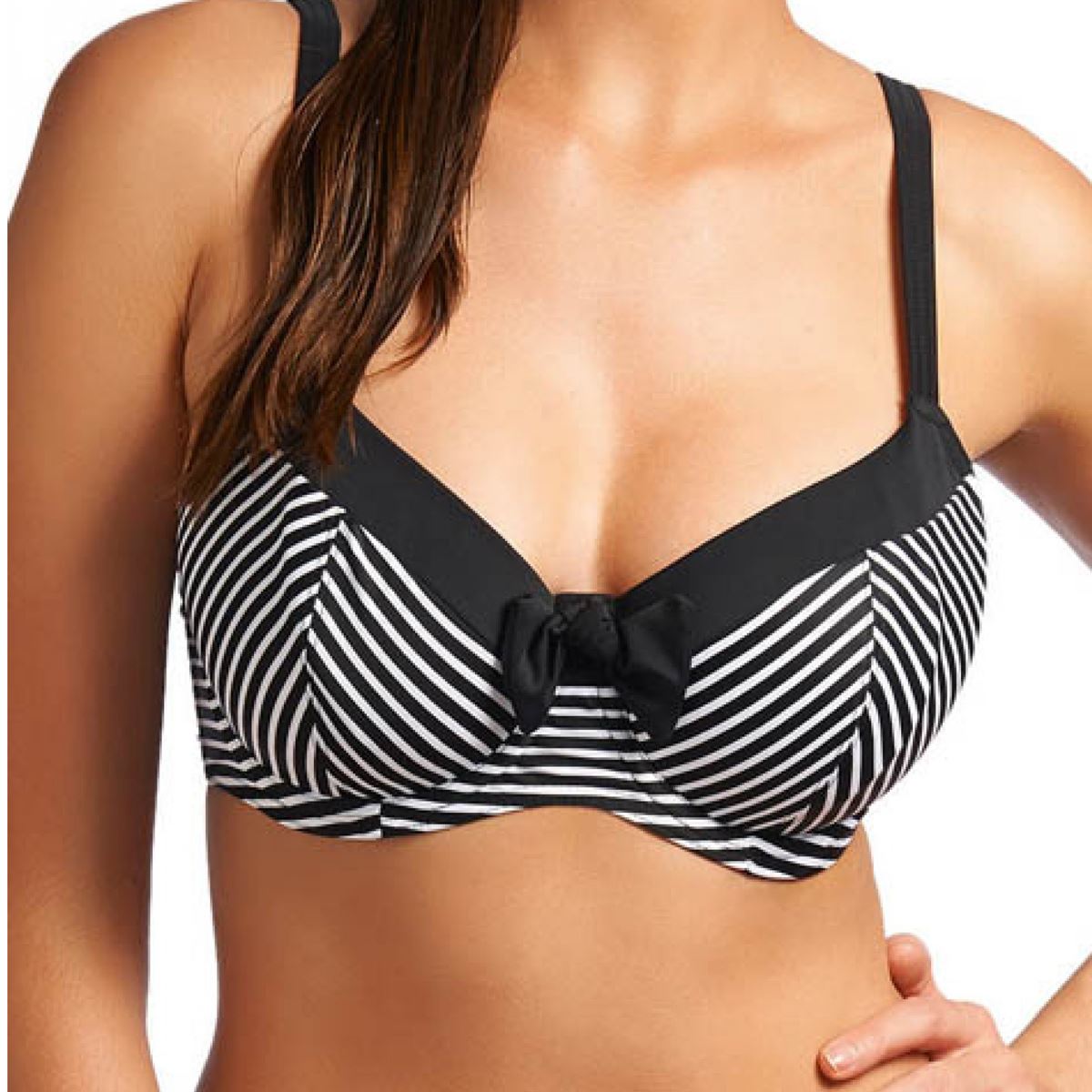 Freya Tootsie Sweetheart Padded Bikini Top - Black Freya Swimwear
