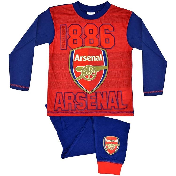 Kids Arsenal '1886' Pyjamas - Red/Blue Arsenal