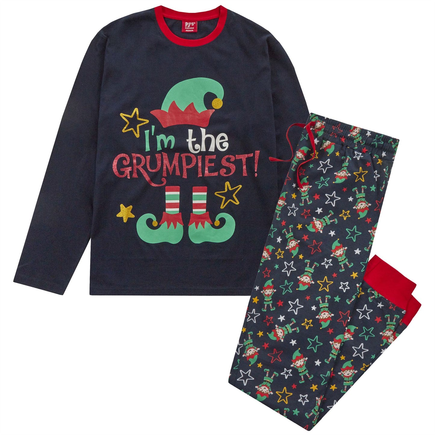 PJ's Mens 'I'm The Grumpiest' Christmas Pyjamas