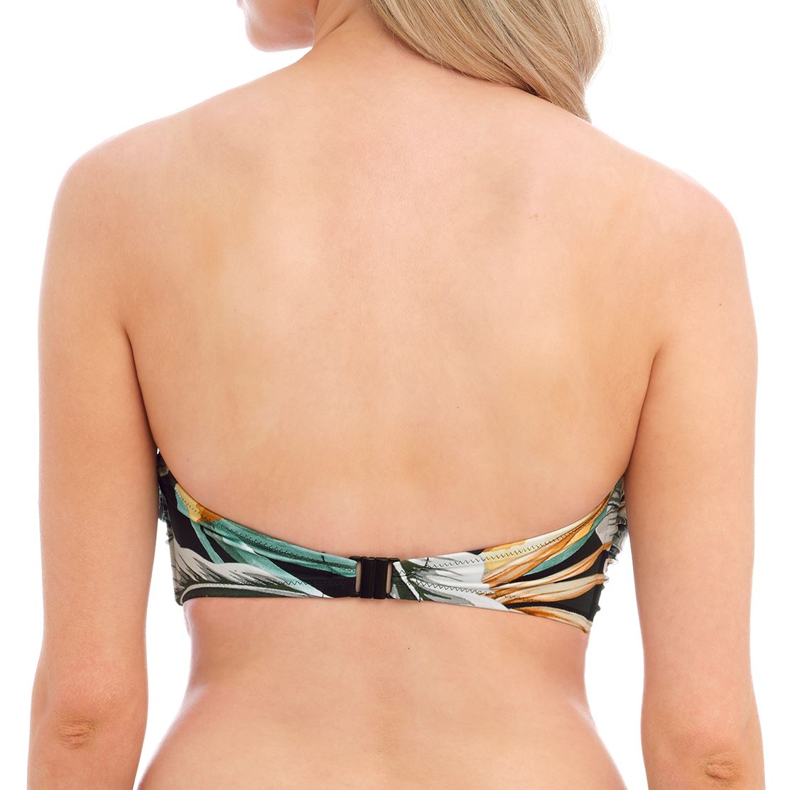 Fantasie Bamboo Grove Twist Bandeau Bikini Top - Jet Fantasie Swimwear