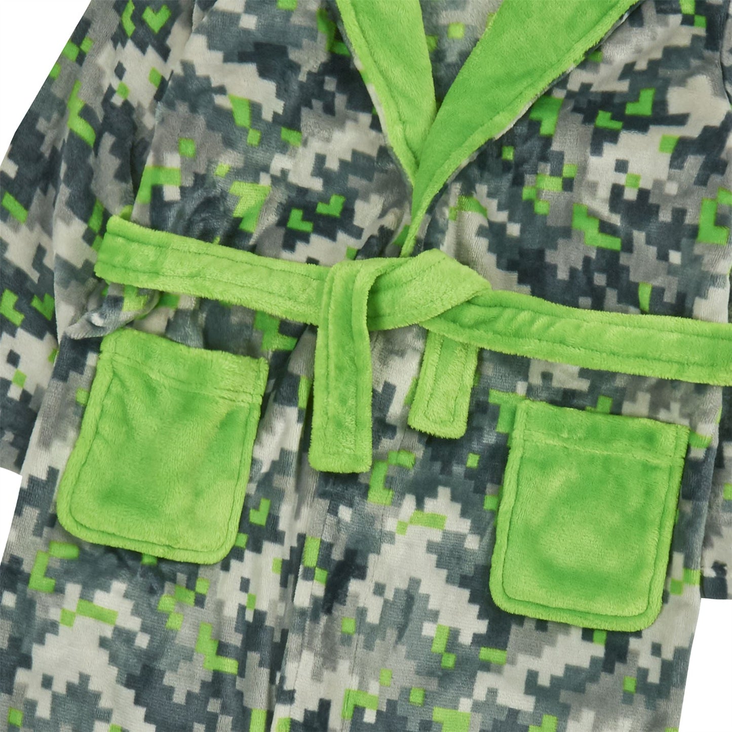 4Kidz Kids Pixels Fleece Robe 4Kidz