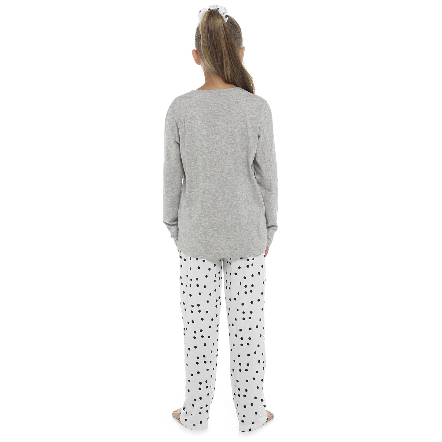 Follow That Dream Kids Dalmatian Pyjamas - Grey/Print
