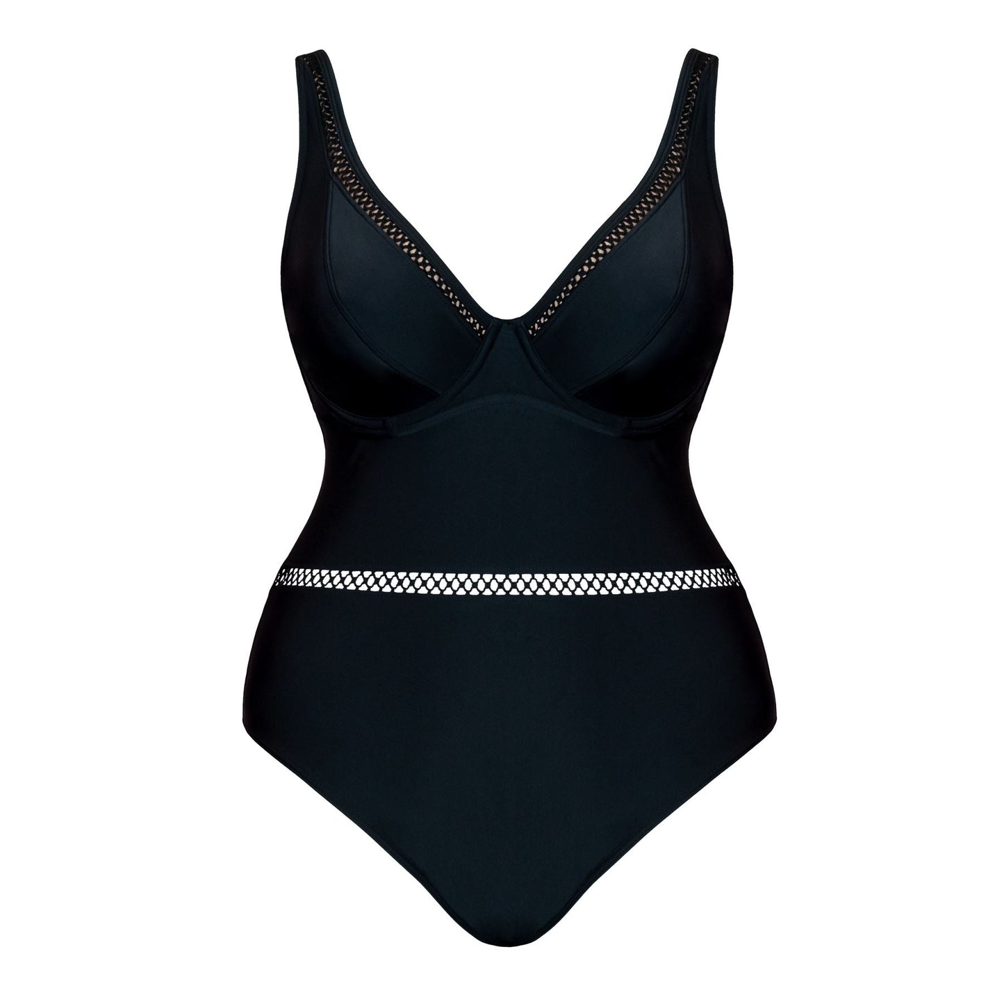 Curvy Kate First Class Plunge Swimsuit - Black Curvy Kate Swimwear