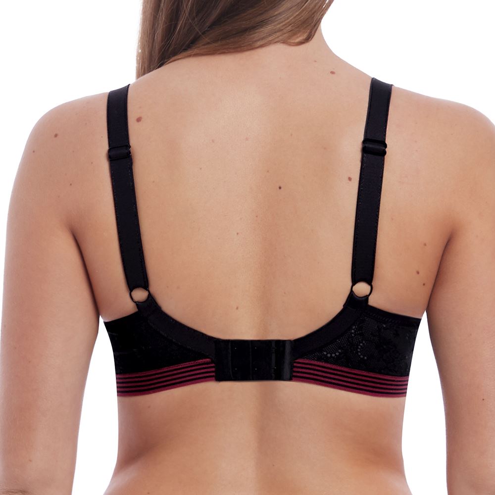 Freya Wild Moulded Plunge Bra - Black Zebra