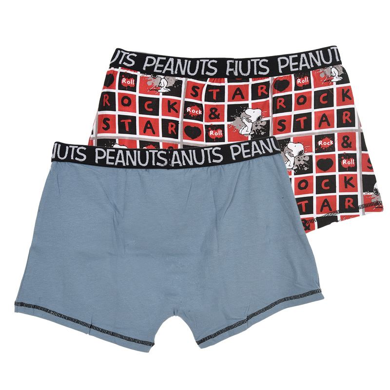 Mens Peanuts/Snoopy Rock Star Hipsters (2 Pack) Snoopy