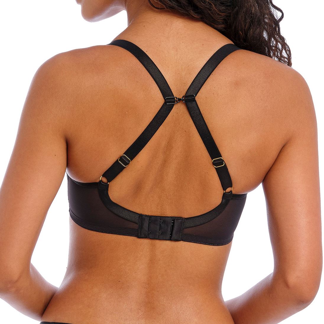 Freya Show-Off Moulded Plunge Bra - Black Freya