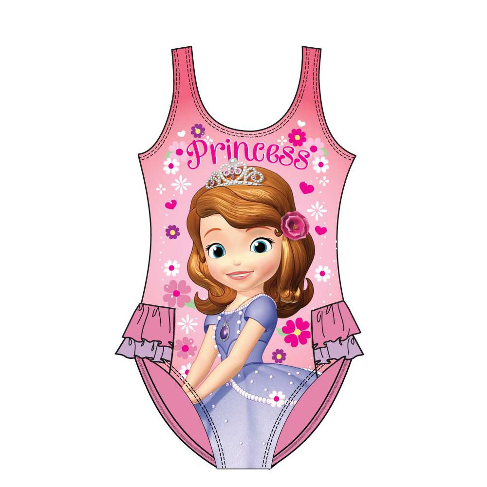 Girls Sofia The First Swimsuit Pink